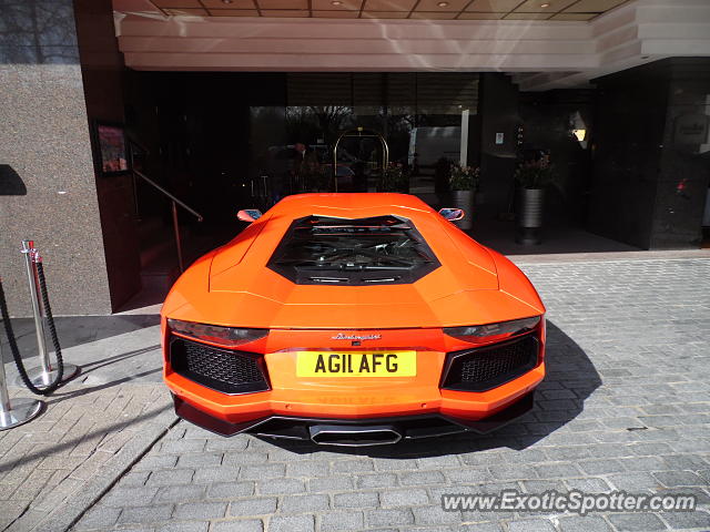 Lamborghini Aventador spotted in London, United Kingdom