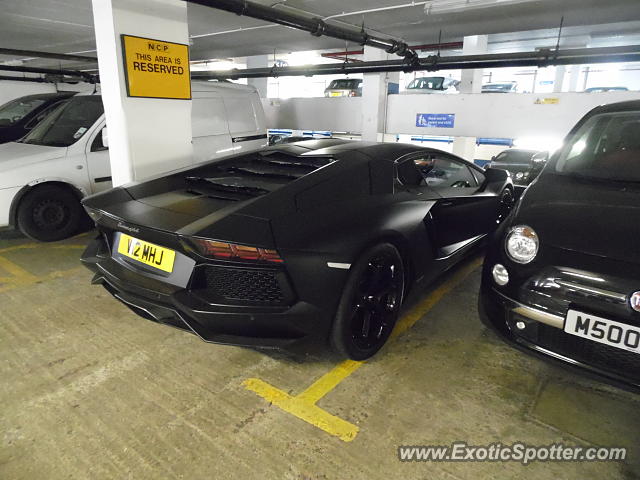 Lamborghini Aventador spotted in London, United Kingdom