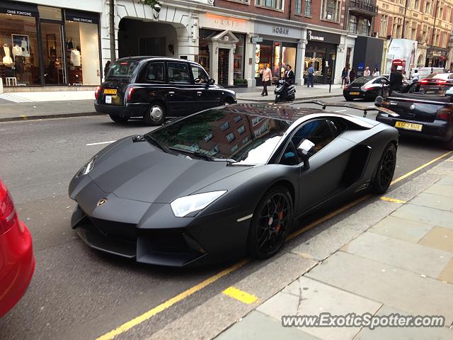 Lamborghini Aventador spotted in London, United Kingdom