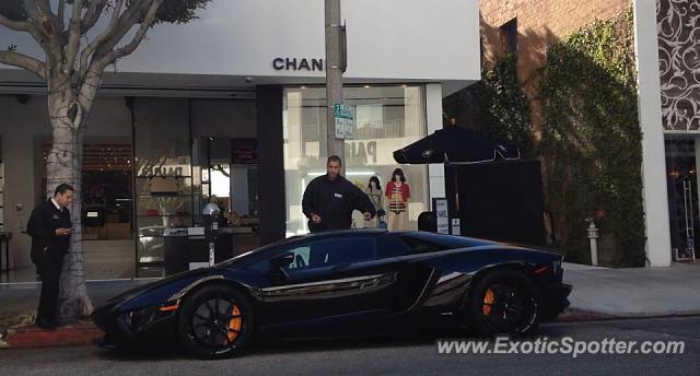 Lamborghini Aventador spotted in Beverly Hills, California