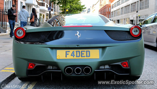 Ferrari 458 Italia spotted in London, United Kingdom