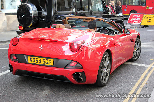 Ferrari California spotted in London, United Kingdom