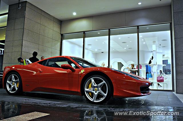 Ferrari 458 Italia spotted in Bukit Bintang KL, Malaysia