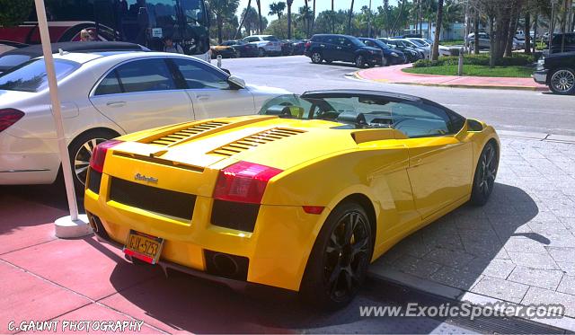 Lamborghini Gallardo spotted in Miami Beach, Florida