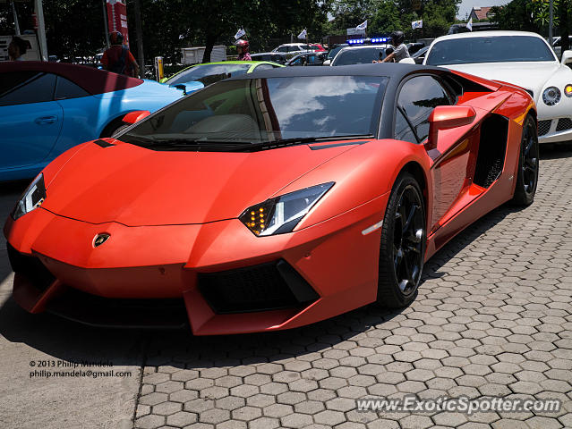 Lamborghini Aventador spotted in Jakarta, Indonesia