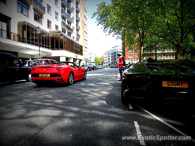 Ferrari California spotted in London, United Kingdom