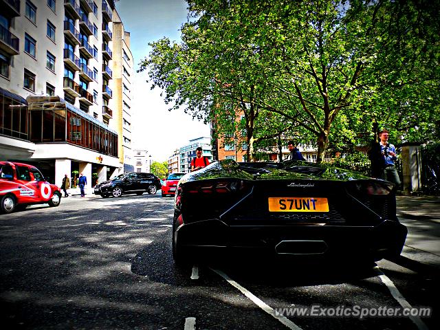 Lamborghini Aventador spotted in London, United Kingdom