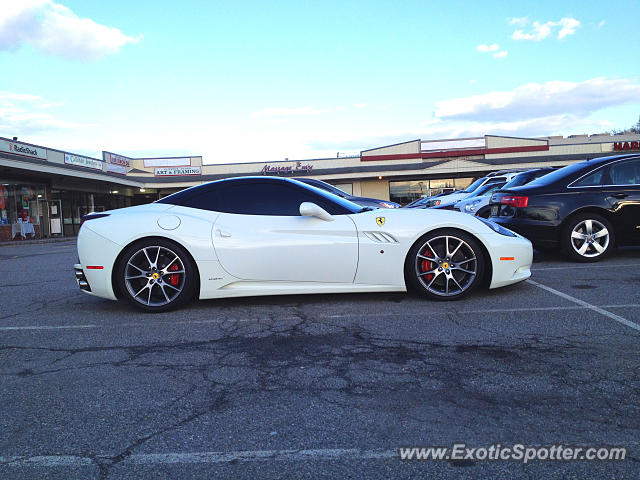 Ferrari California spotted in Closter, New Jersey