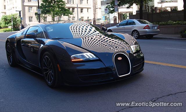 Bugatti Veyron spotted in Montreal, Canada