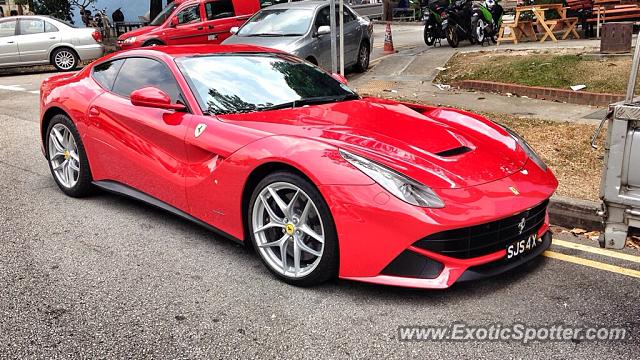 Ferrari F12 spotted in Ubi, Singapore