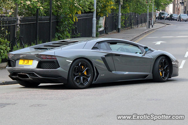 Lamborghini Aventador spotted in Cambridge, United Kingdom