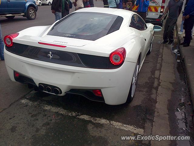 Ferrari 458 Italia spotted in Durban, South Africa