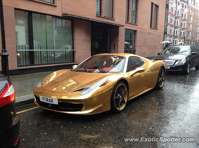 Ferrari 458 Italia spotted in London, United Kingdom