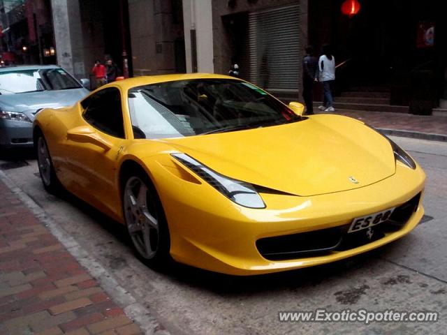 Ferrari 458 Italia spotted in Hong Kong, China