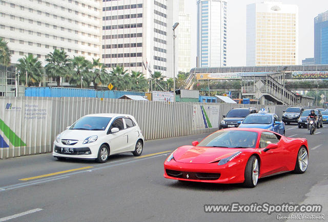 Ferrari 458 Italia spotted in Jakarta, Indonesia