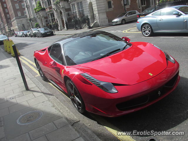 Ferrari 458 Italia spotted in London, United Kingdom