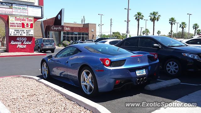 Ferrari 458 Italia spotted in Las Vegas, Nevada