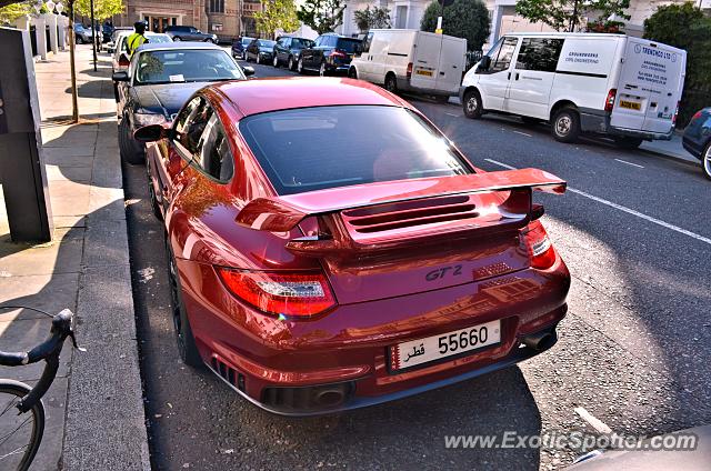 Porsche 911 GT2 spotted in London, United Kingdom