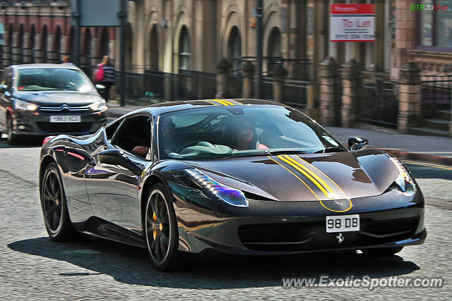 Ferrari 458 Italia spotted in Leeds, United Kingdom