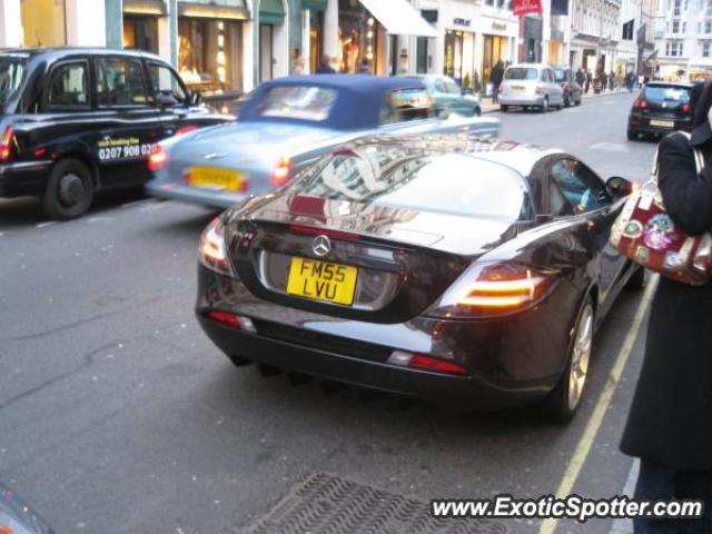 Mercedes SLR spotted in London, United Kingdom