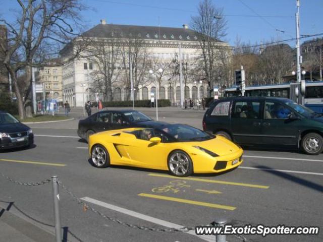 Lamborghini Gallardo spotted in Zurich, Switzerland