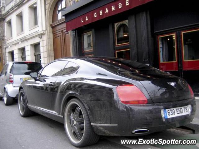 Bentley Continental spotted in Paris, France