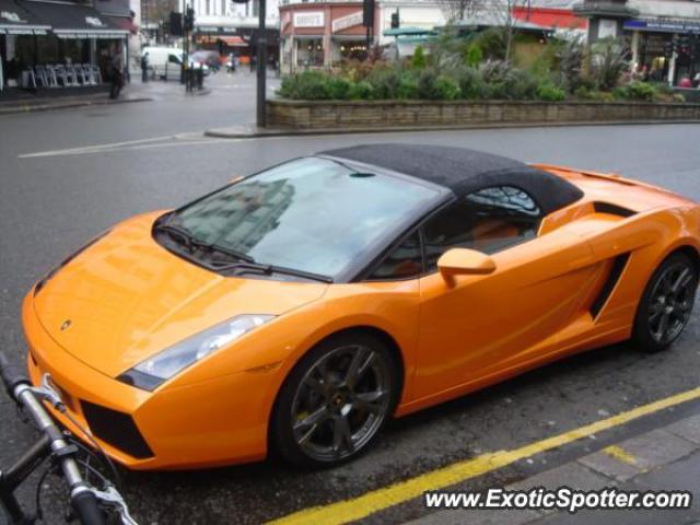 Lamborghini Gallardo spotted in London, United Kingdom