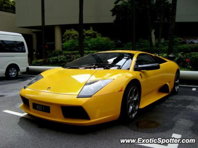 Lamborghini Murcielago spotted in Marina, Singapore