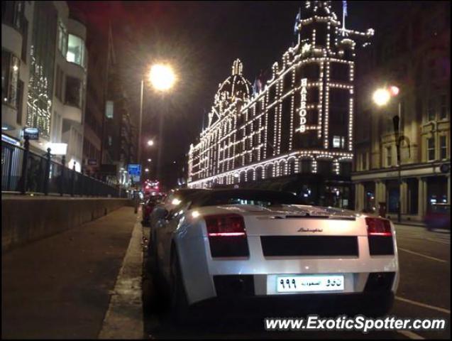 Lamborghini Gallardo spotted in London, United Kingdom