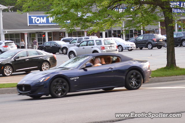 Maserati GranCabrio spotted in Bushnell's Basin, New York