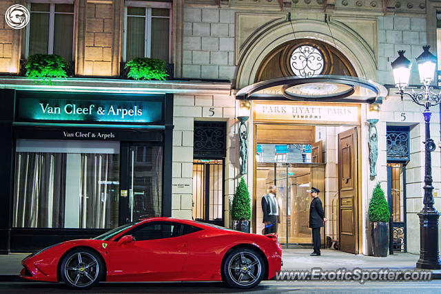 Ferrari 458 Italia spotted in Paris, France