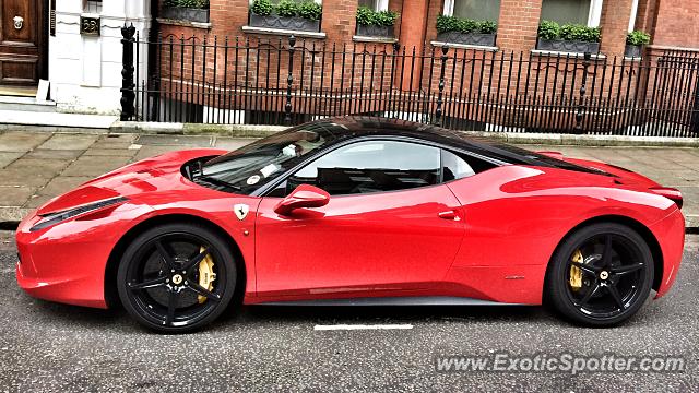 Ferrari 458 Italia spotted in London, United Kingdom