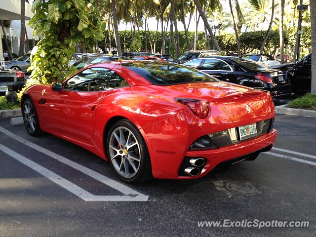 Ferrari California spotted in Bal Harbour, Florida