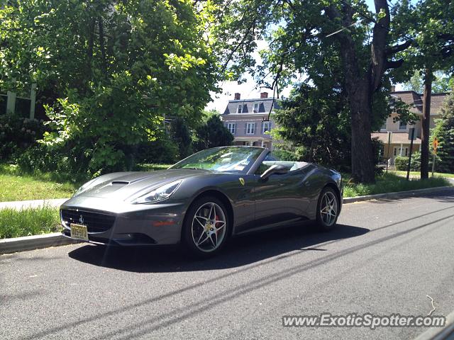 Ferrari California spotted in Closter, New Jersey