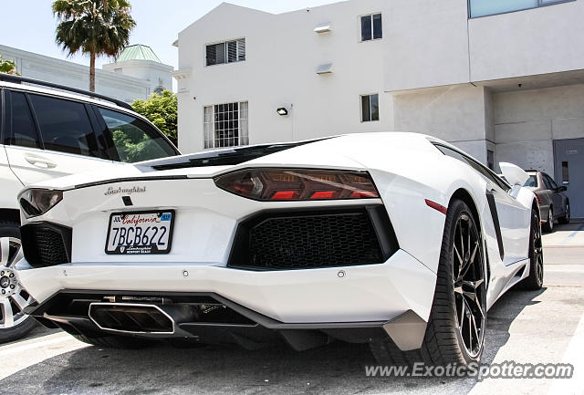 Lamborghini Aventador spotted in Beverly Hills, California