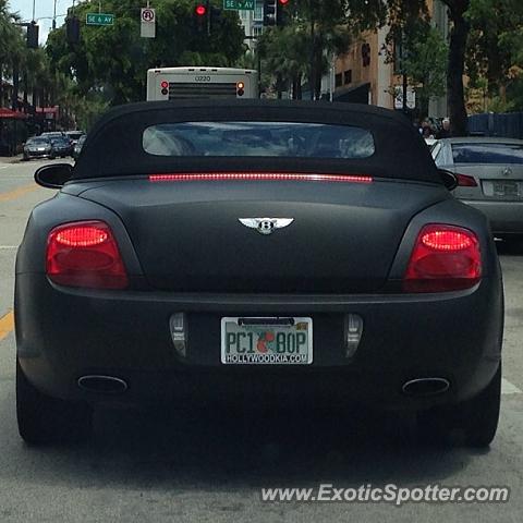 Bentley Continental spotted in Fort Lauderdale, Florida