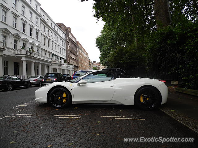 Ferrari 458 Italia spotted in London, United Kingdom