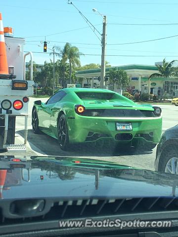 Ferrari 458 Italia spotted in Boca Raton, Florida