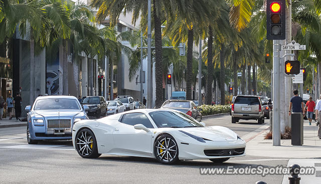 Ferrari 458 Italia spotted in Beverly Hills, California