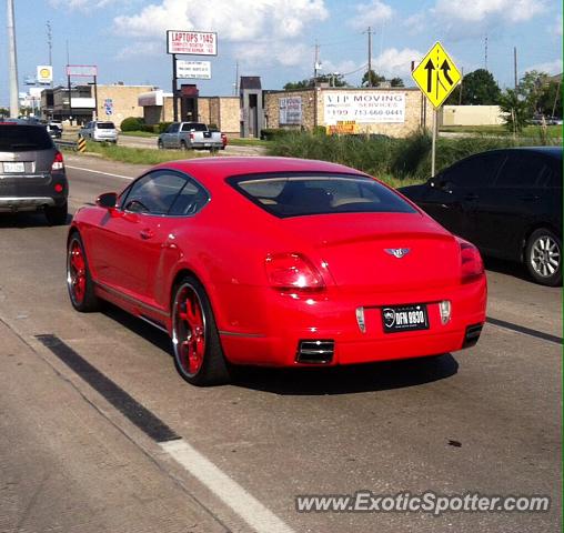 Bentley Continental spotted in Houston, Texas