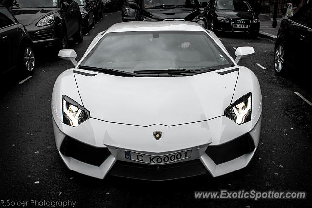 Lamborghini Aventador spotted in London, United Kingdom