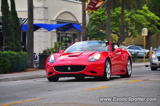 Ferrari California spotted in Fort Lauderdale, Florida