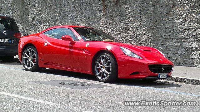 Ferrari California spotted in Bergamo, Italy