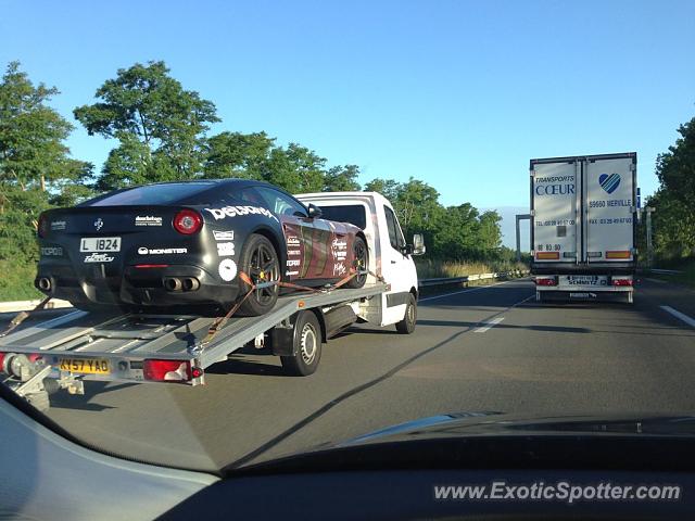 Ferrari F12 spotted in A26, France