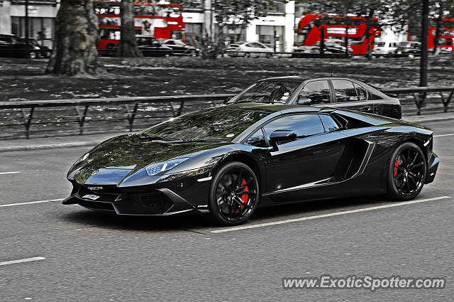 Lamborghini Aventador spotted in London, United Kingdom