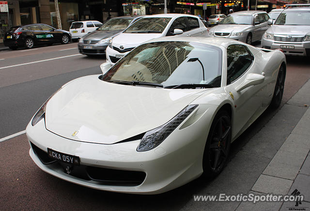 Ferrari 458 Italia spotted in Sydney, Australia