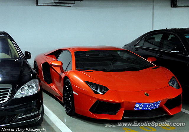 Lamborghini Aventador spotted in Shanghai, China