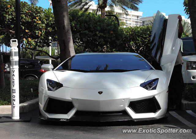 Lamborghini Aventador spotted in Bal Harbour, Florida