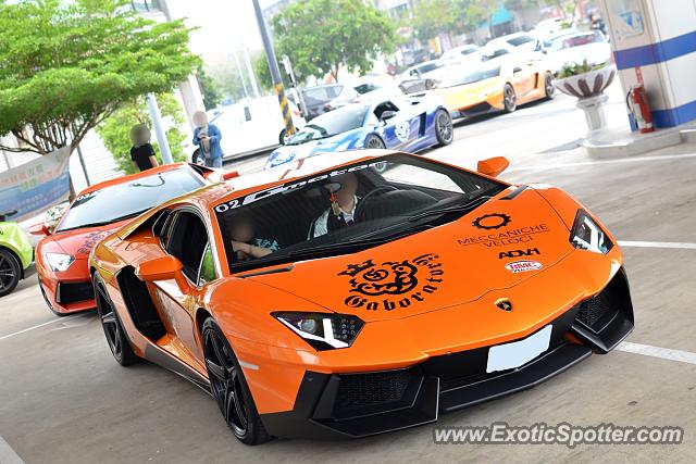 Lamborghini Aventador spotted in Tainan, Taiwan