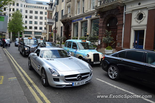 Mercedes SLS AMG spotted in London, United Kingdom